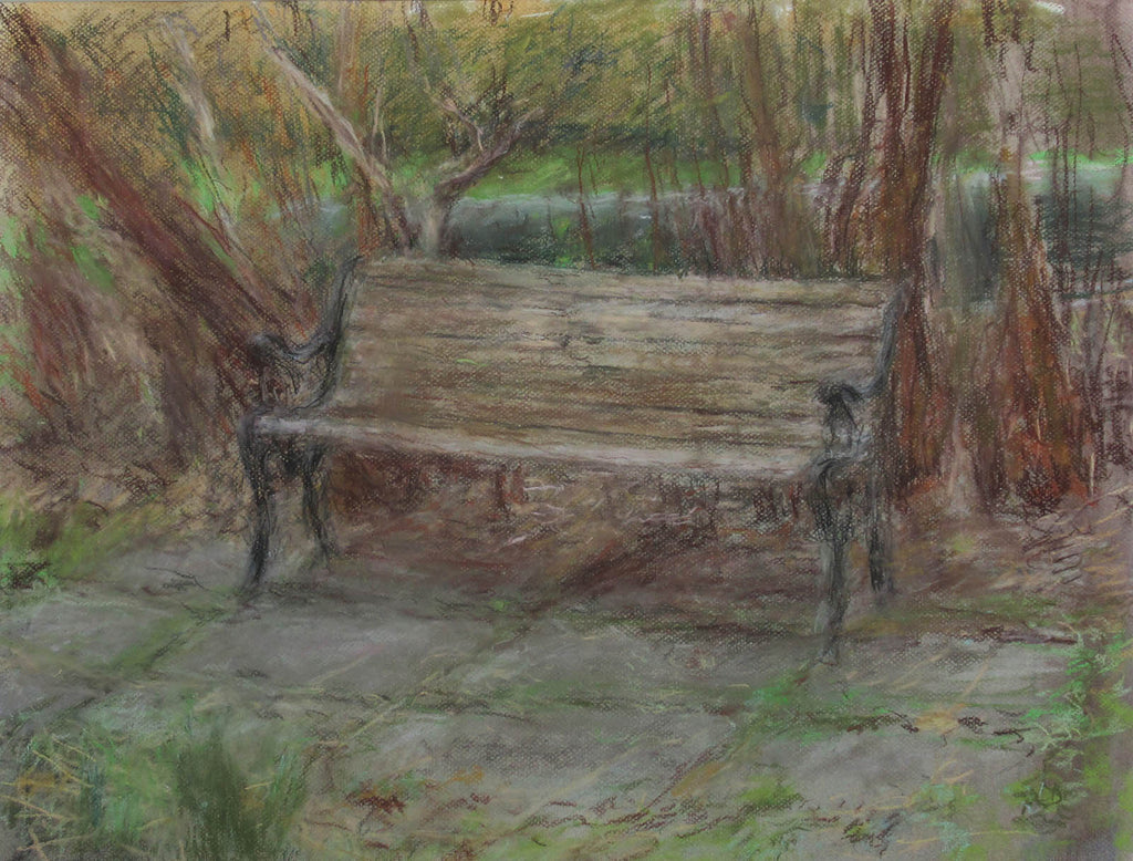 Stephen May artwork 'Bench' at Gallery78 Fredericton, New Brunswick