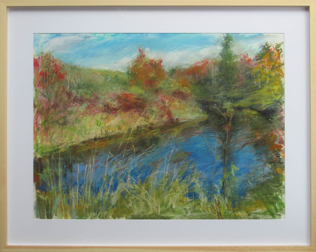 Stephen May artwork 'Naskwaaksis Stream in the Fall' at Gallery78 Fredericton, New Brunswick