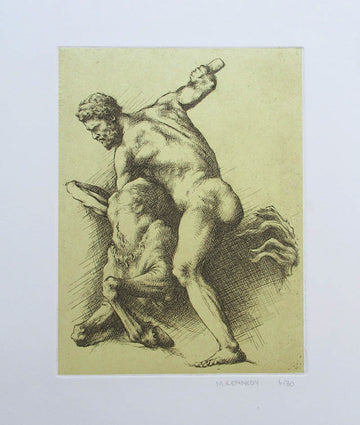 Melissa Kennedy artwork 'Copy of Giambologna's Hercules and Nessus' at Gallery78 Fredericton, New Brunswick