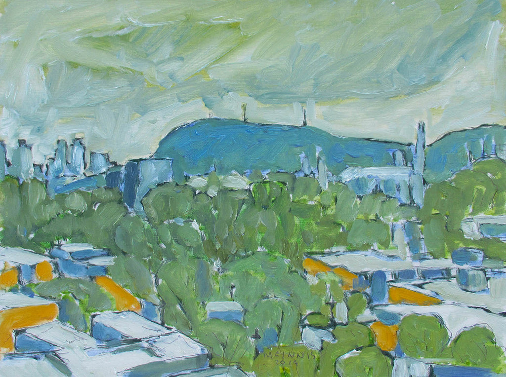 R.F.M. McInnis artwork 'Roof Tops, Mid September' at Gallery78 Fredericton, New Brunswick