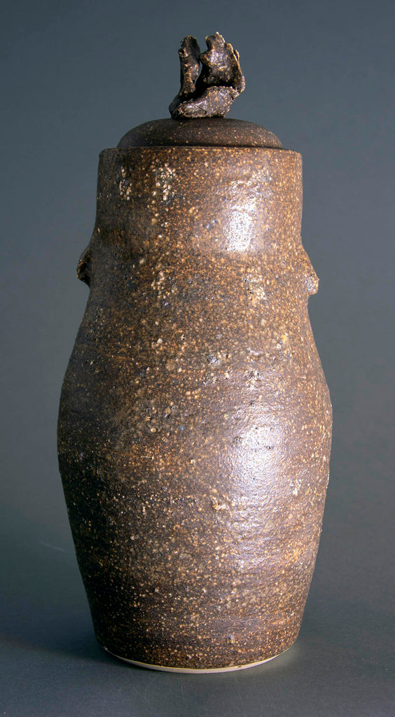 Liz Demerson artwork 'Wood Ash Urn (with Mactaquac sand inclusions)' at Gallery78 Fredericton, New Brunswick