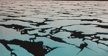 Christine  Koch artwork 'Sea Ice Study XIV' at Gallery78 Fredericton, New Brunswick