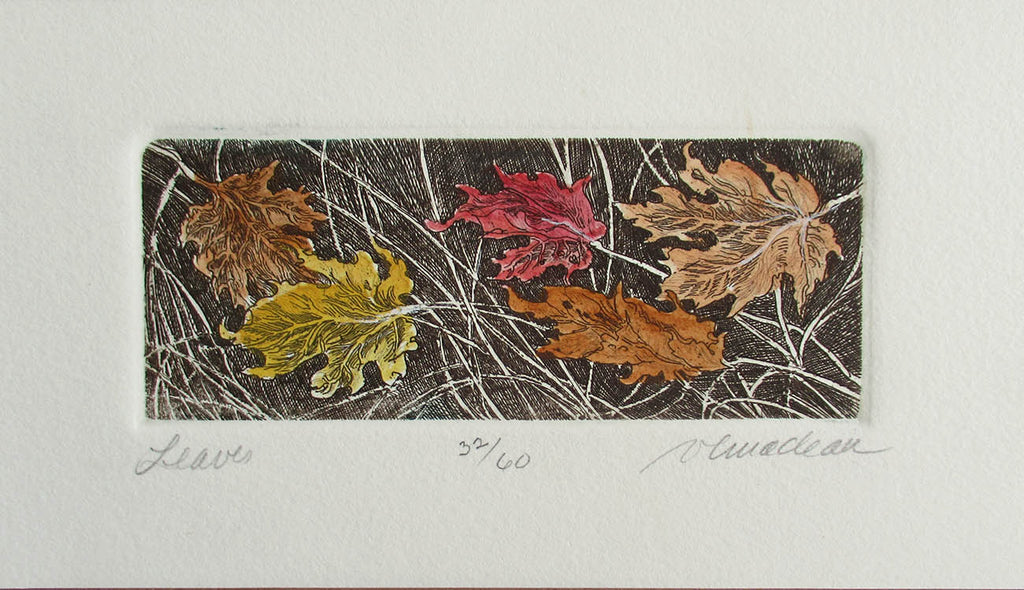 Vicki MacLean artwork 'Leaves' at Gallery78 Fredericton, New Brunswick