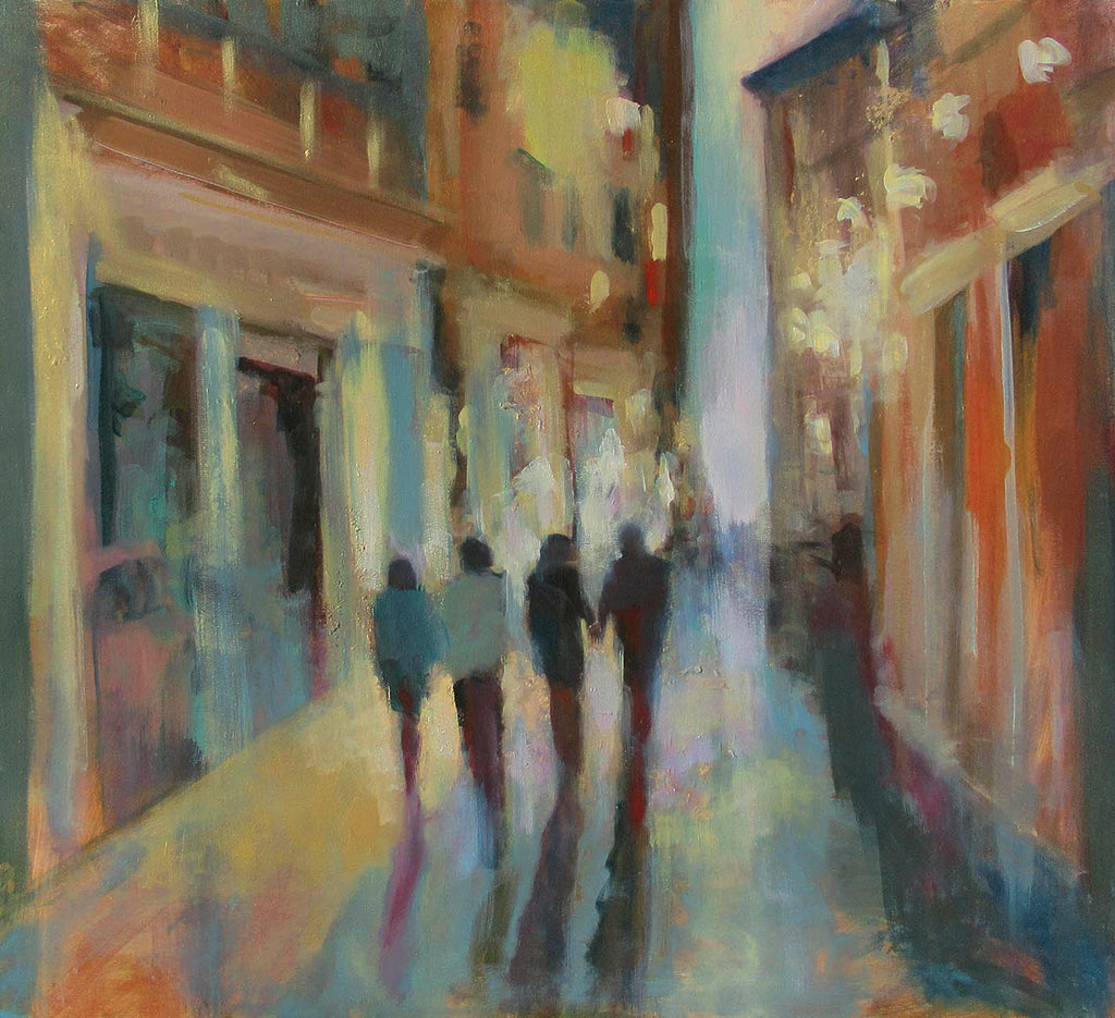 Amber Leger artwork 'Vieux Montréal/Old Montreal' at Gallery78 Fredericton, New Brunswick
