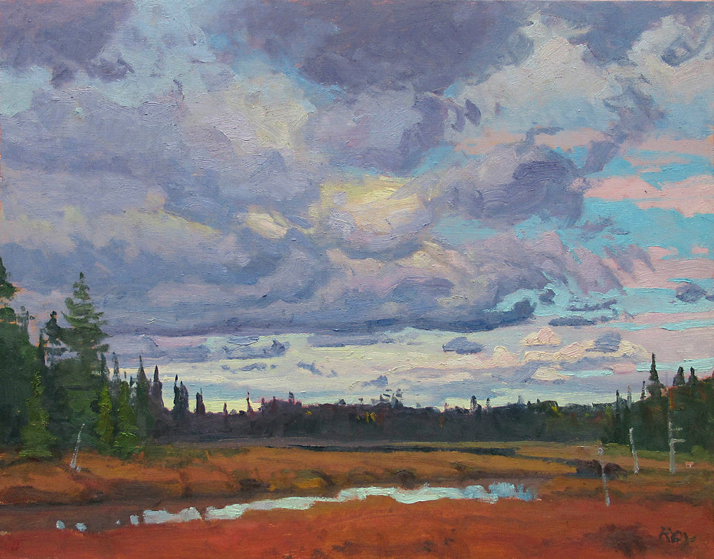 Réjean Roy artwork 'Marais du lac à loutres' at Gallery78 Fredericton, New Brunswick