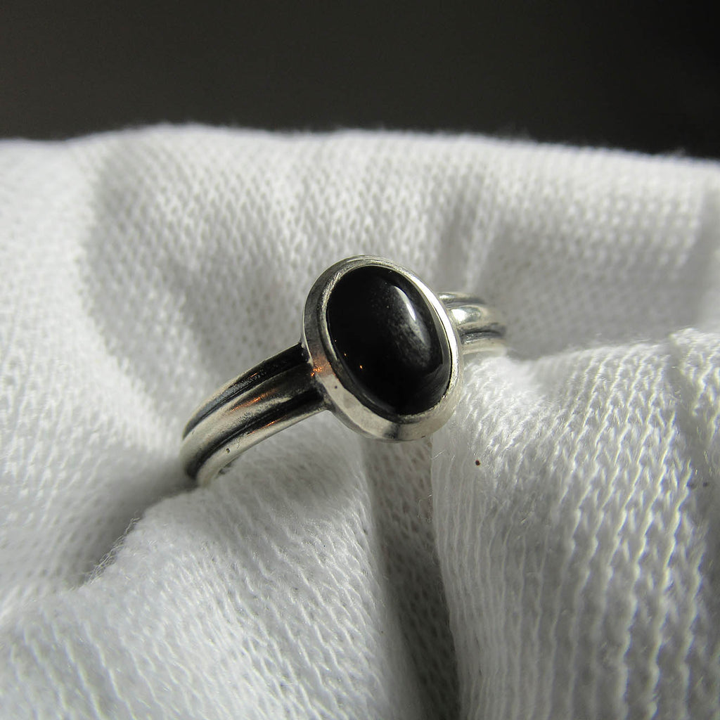 Laura Boudreau artwork 'Black Onyx Ring, Size 6' at Gallery78 Fredericton, New Brunswick