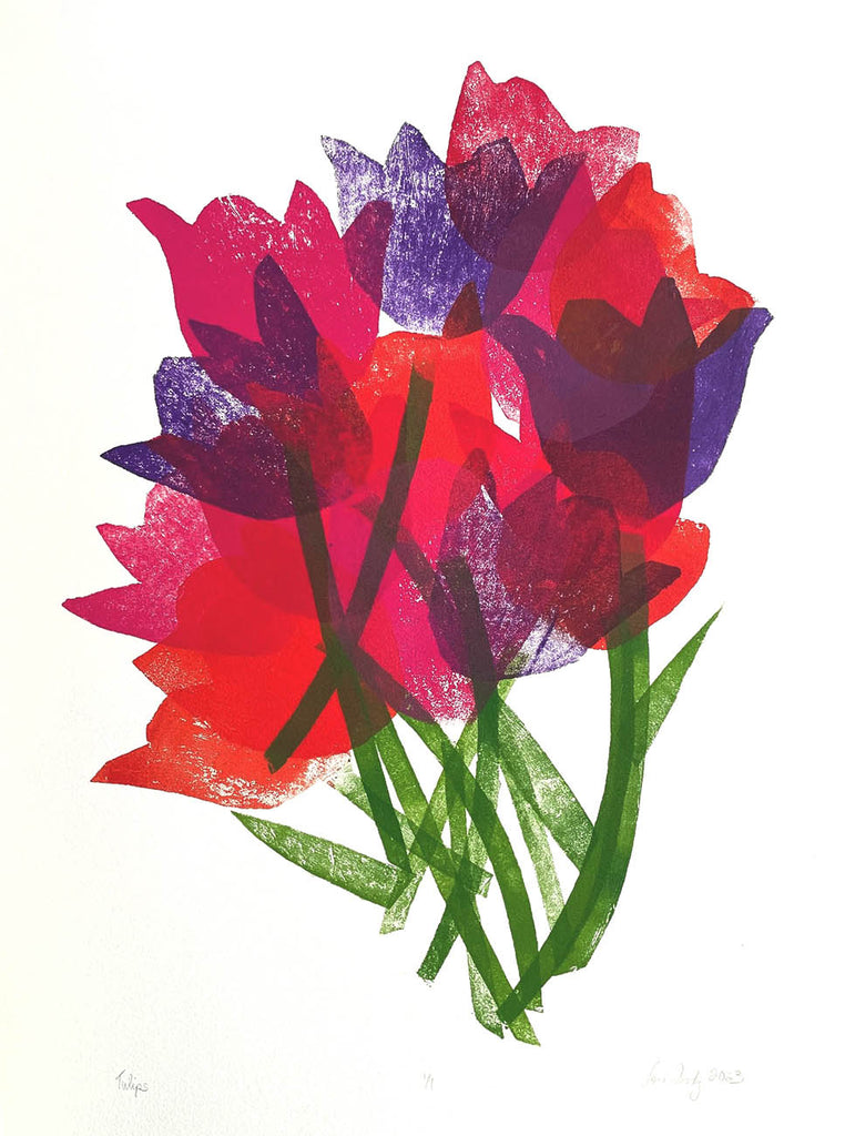 Lori Doody artwork 'Tulip IX' at Gallery78 Fredericton, New Brunswick