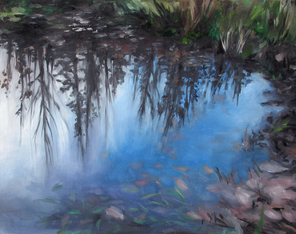 Amber Young artwork 'Pond Study 3' at Gallery78 Fredericton, New Brunswick