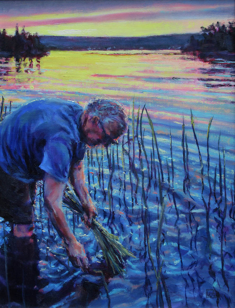 Guy Vézina artwork 'Grateful Harvesting' at Gallery78 Fredericton, New Brunswick