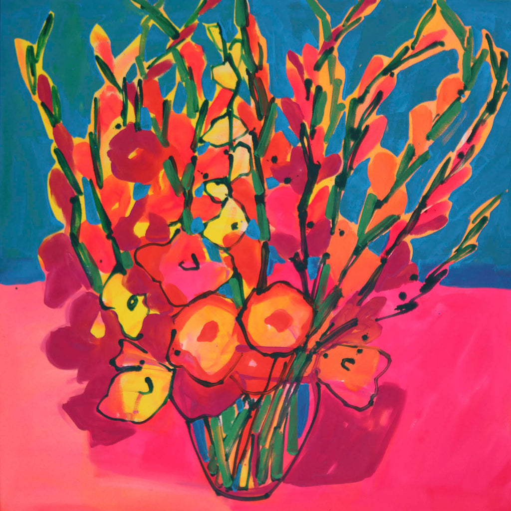 Alexandrya Eaton artwork 'Colour Fields Glads' at Gallery78 Fredericton, New Brunswick