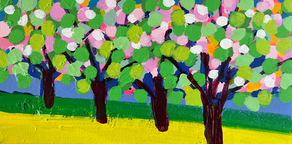 Alexandrya Eaton artwork 'Tiny Orchard' at Gallery78 Fredericton, New Brunswick