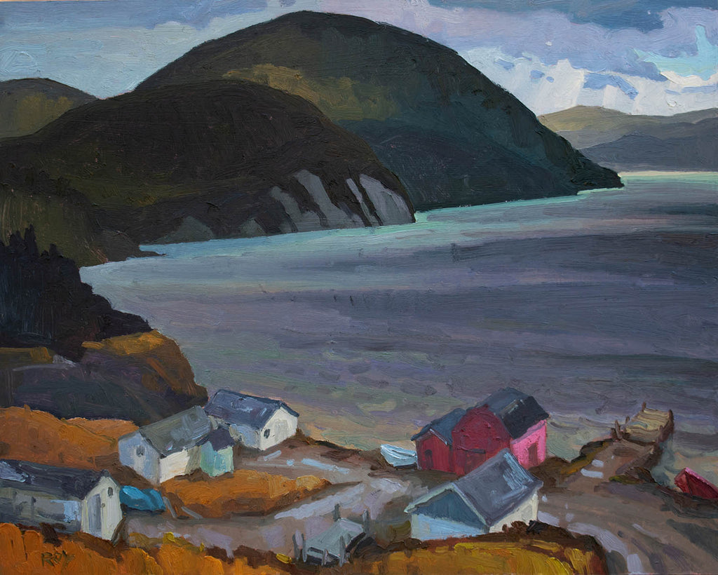 Réjean Roy artwork 'Newfoundland Coast' at Gallery78 Fredericton, New Brunswick
