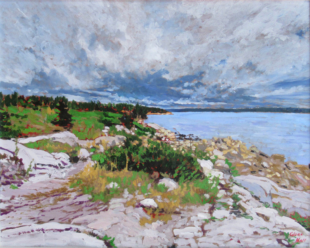 Glenn Hall artwork 'Herring Cove, N.S., Looking North' at Gallery78 Fredericton, New Brunswick