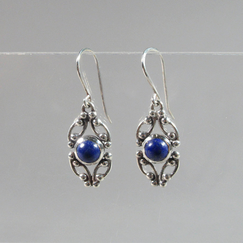 Laura Boudreau artwork 'Valeria Collection: Lapis Lazuli Earrings' at Gallery78 Fredericton, New Brunswick