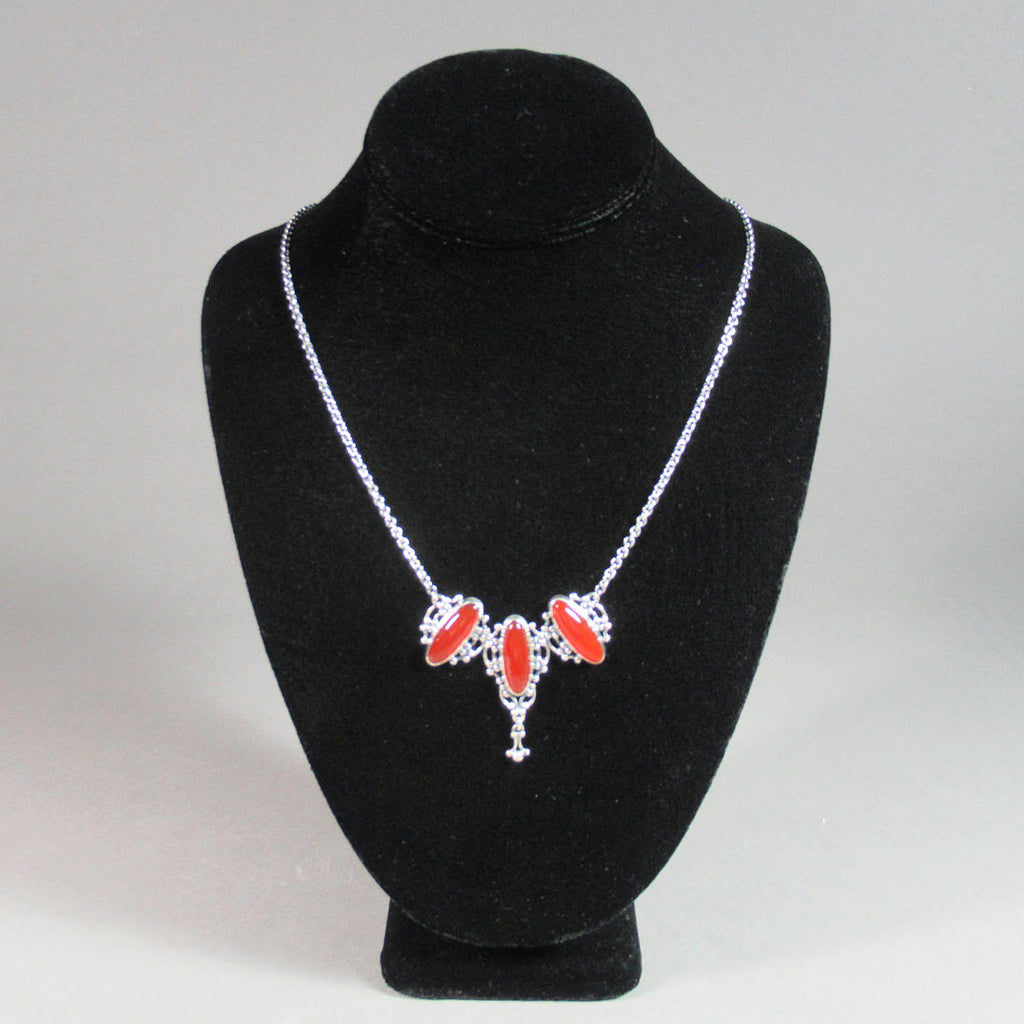 Laura Boudreau artwork 'Valeria Collection: Carnelian Necklace' at Gallery78 Fredericton, New Brunswick