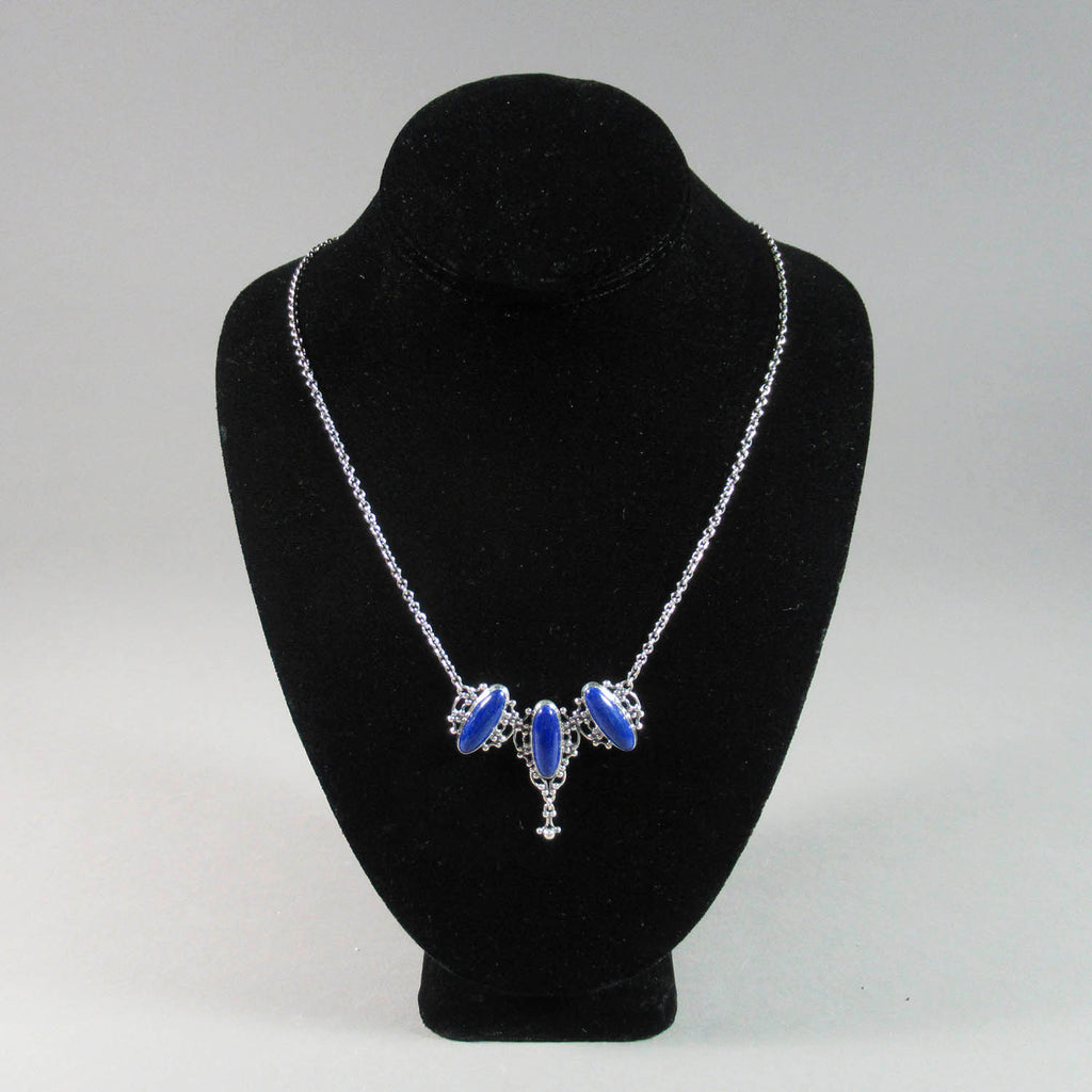 Laura Boudreau artwork 'Valeria Collection: Lapis Lazuli Necklace' at Gallery78 Fredericton, New Brunswick