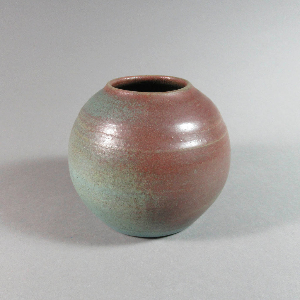 Deichmann Pottery artwork 'Red and Green Vase' at Gallery78 Fredericton, New Brunswick