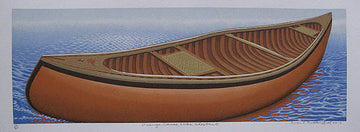 Robert  Rutherford artwork 'Orange Canoe Lake Chestnut' at Gallery78 Fredericton, New Brunswick
