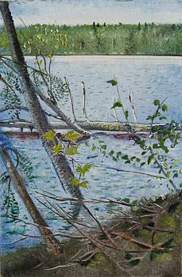 Francis Wishart artwork 'Lake' at Gallery78 Fredericton, New Brunswick