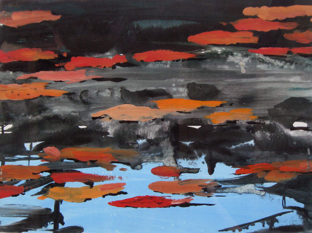 Fred Ross, OC, RCA artwork 'Untitled (Reflection in the Pond)' at Gallery78 Fredericton, New Brunswick