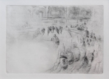 Molly Lamb Bobak, OC, RCA artwork 'Old Timers I' at Gallery78 Fredericton, New Brunswick