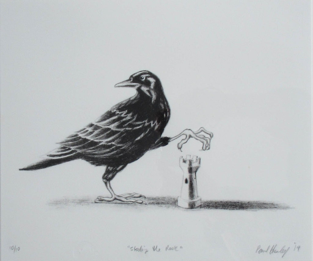 Paul Healey artwork 'Stealing the Rook' at Gallery78 Fredericton, New Brunswick