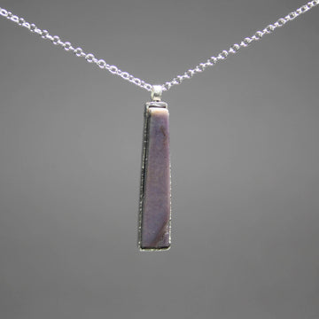 Ann Fillmore artwork 'Burro Creek Agate Rectangular Drop Pendant' at Gallery78 Fredericton, New Brunswick