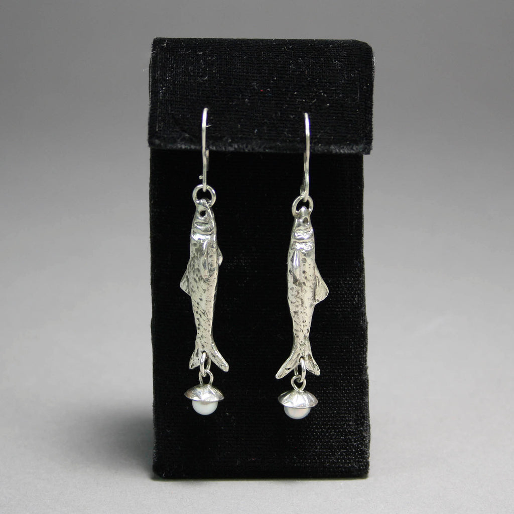 Talia Rodgerson artwork 'Fish Earrings' at Gallery78 Fredericton, New Brunswick