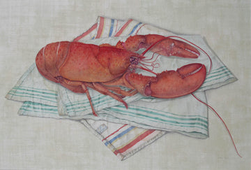 Cathy Ross artwork 'Lobster' at Gallery78 Fredericton, New Brunswick