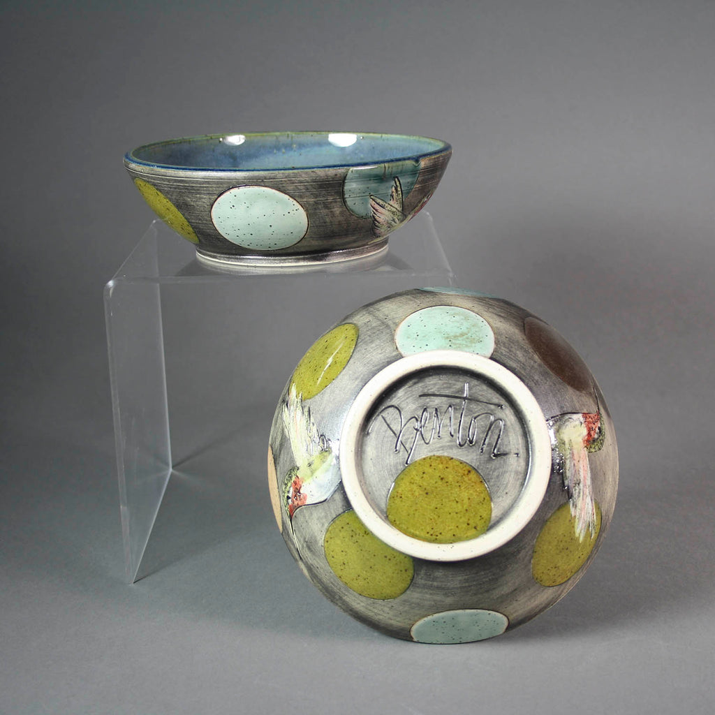 Marla Benton artwork 'Hummingbird Cereal Bowl' at Gallery78 Fredericton, New Brunswick