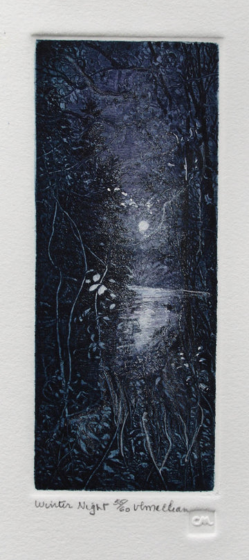 Vicki MacLean artwork 'Winter Night' at Gallery78 Fredericton, New Brunswick