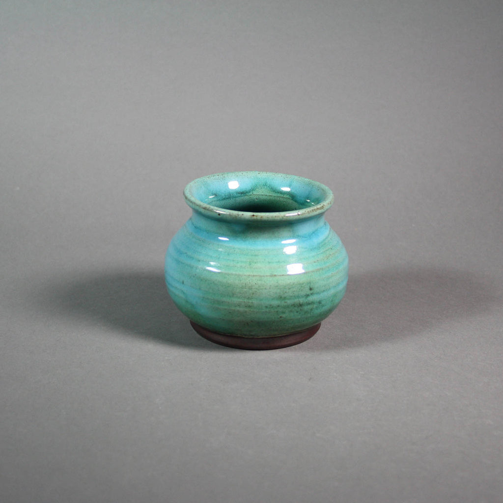 Deichmann Pottery artwork 'Turquoise Vase' at Gallery78 Fredericton, New Brunswick