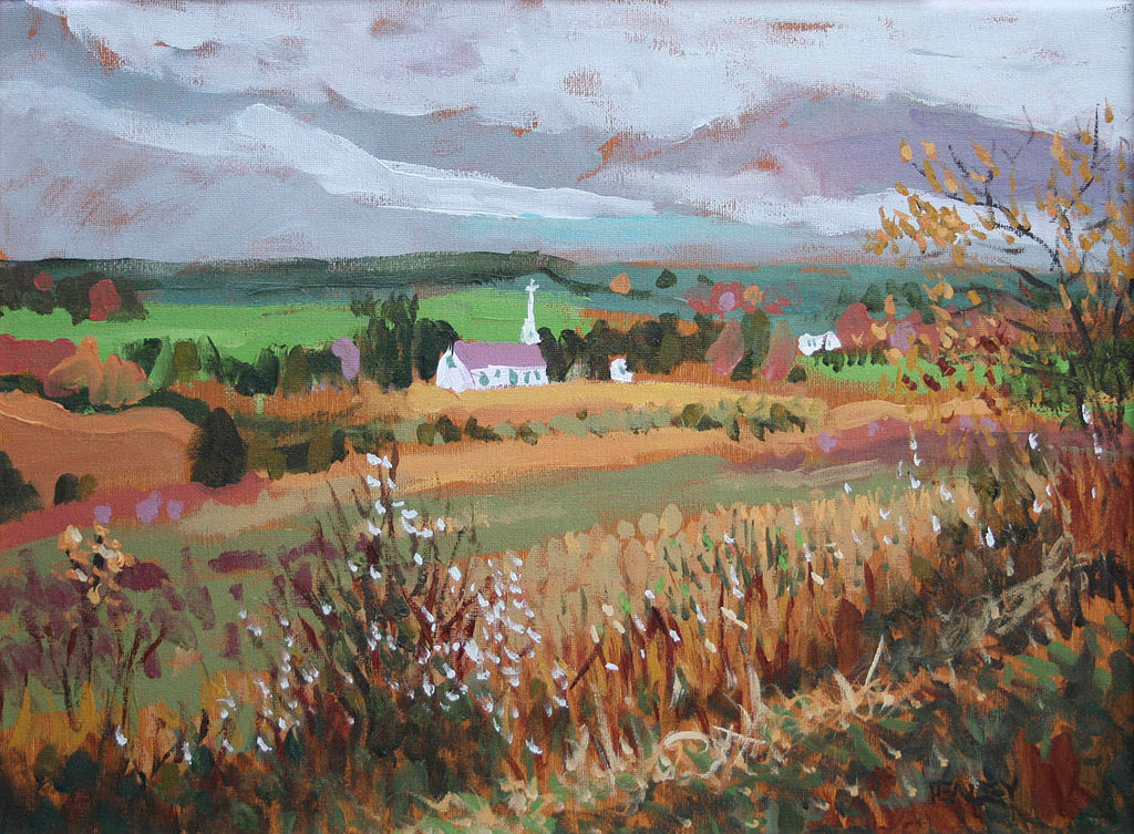 Paul Healey artwork 'Country Church' at Gallery78 Fredericton, New Brunswick