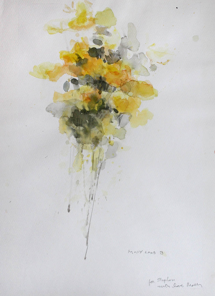 Molly Lamb Bobak artwork 'Yellow Poppies' at Gallery78 Fredericton, New Brunswick