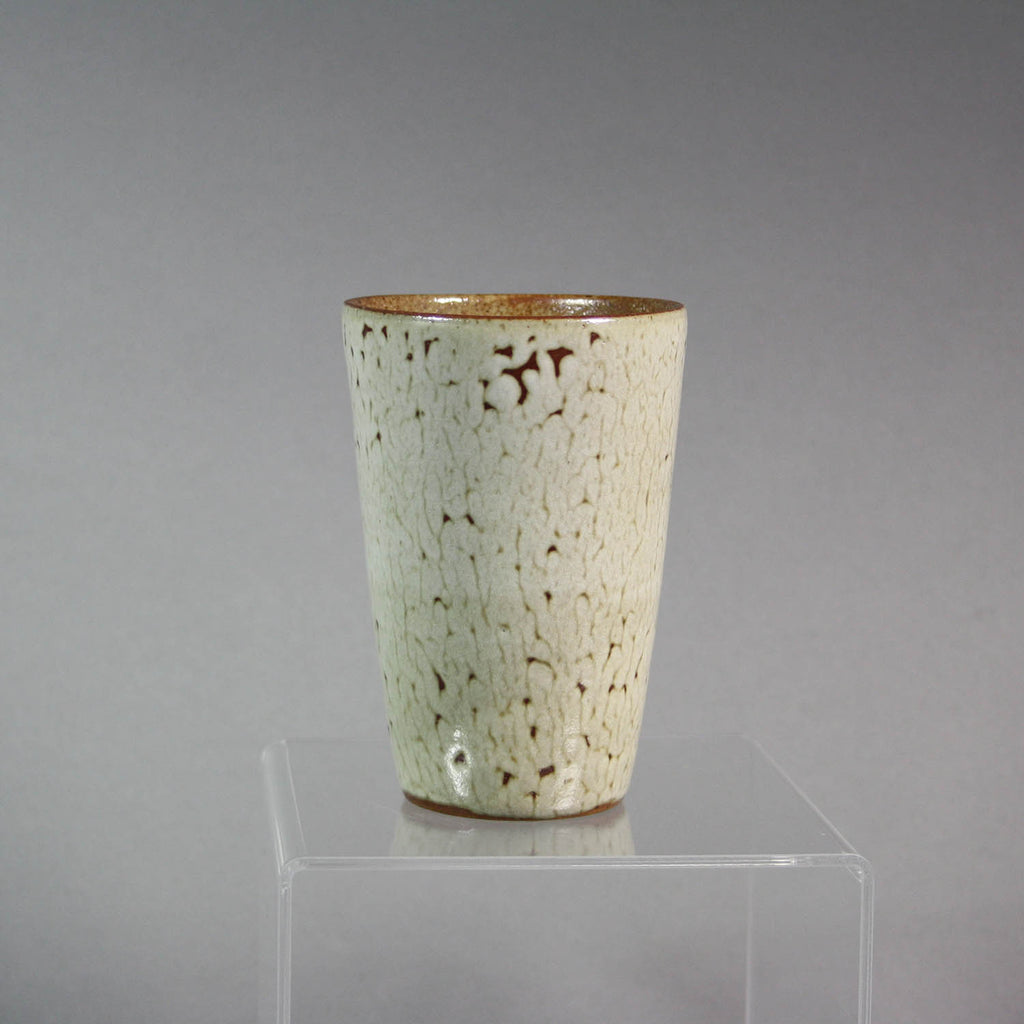 Deichmann Pottery artwork 'White and Brown Cup' at Gallery78 Fredericton, New Brunswick