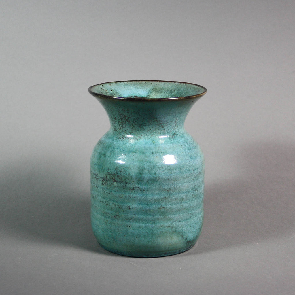 Deichmann Pottery artwork 'Large Turquoise Vase' at Gallery78 Fredericton, New Brunswick