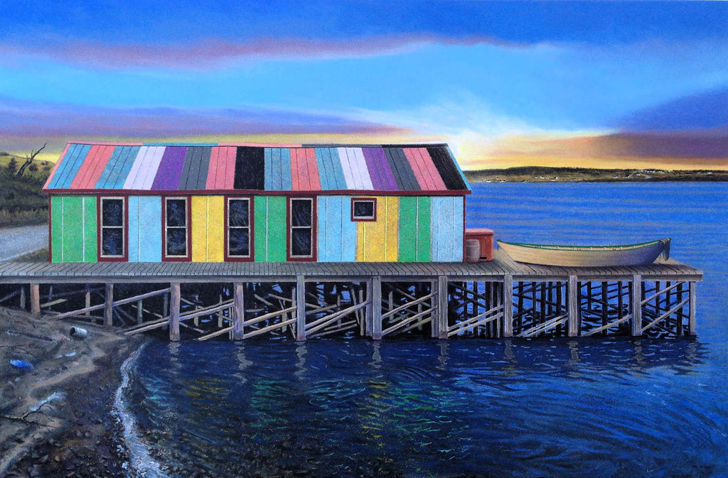 Steven Rhude artwork 'Hold Out, Briar Island' at Gallery78 Fredericton, New Brunswick