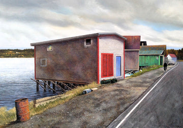 Steven Rhude artwork 'Last Ferry to Tiverton' at Gallery78 Fredericton, New Brunswick