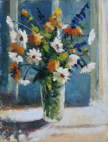 Amber Leger artwork 'Daisies' at Gallery78 Fredericton, New Brunswick