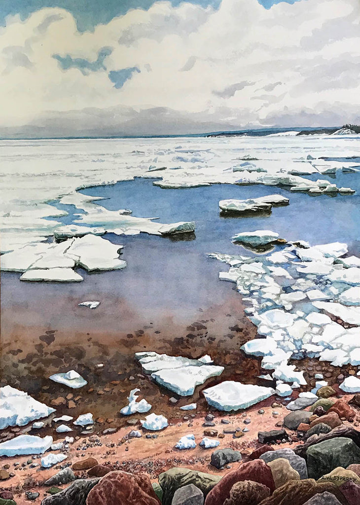 Anna Syperek artwork 'Iced In' at Gallery78 Fredericton, New Brunswick