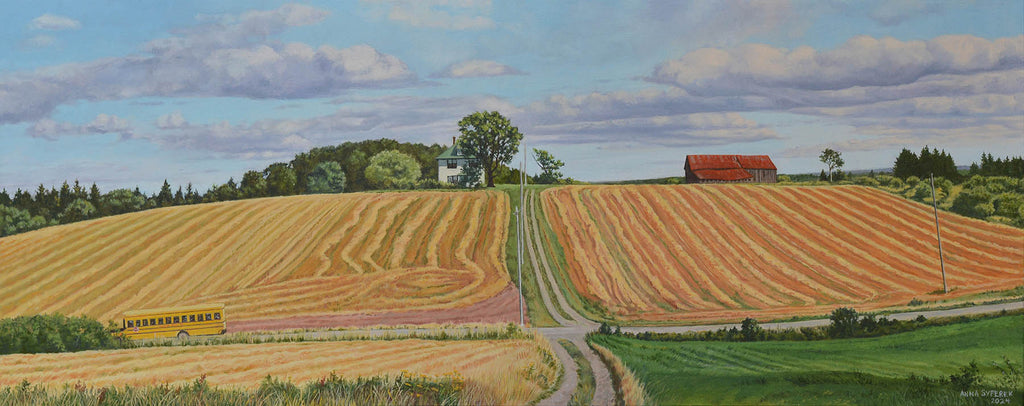 Anna Syperek artwork 'Martha's Farm' at Gallery78 Fredericton, New Brunswick