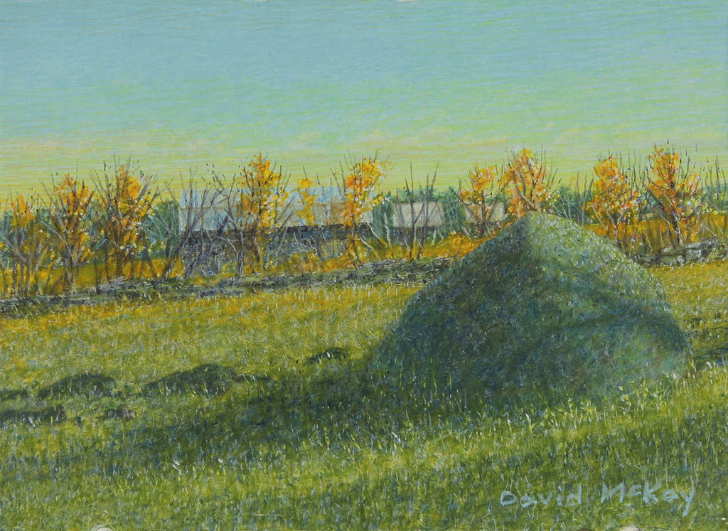 David McKay artwork 'The Field With the Big Rock in it' at Gallery78 Fredericton, New Brunswick