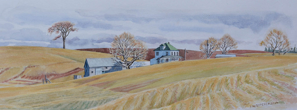 Anna Syperek artwork 'The Lone Elm' at Gallery78 Fredericton, New Brunswick