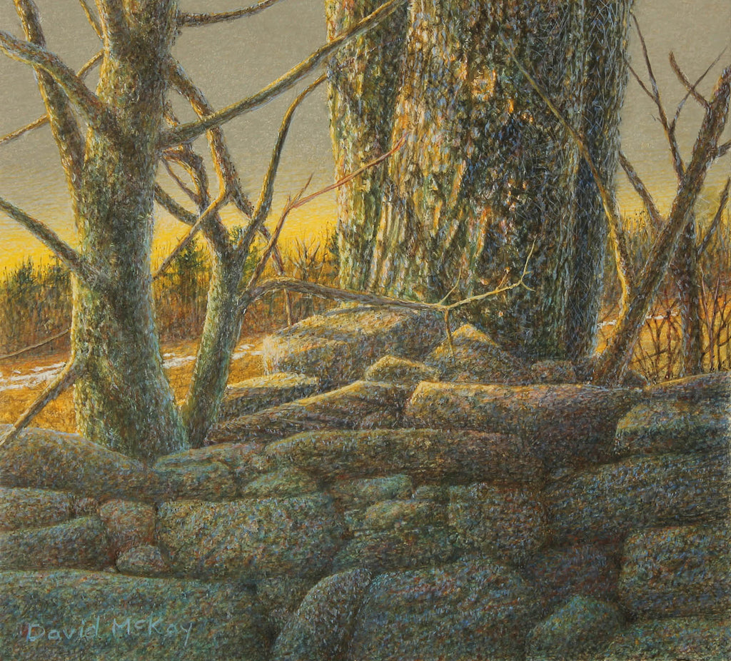 David McKay artwork 'Dark Rocks' at Gallery78 Fredericton, New Brunswick