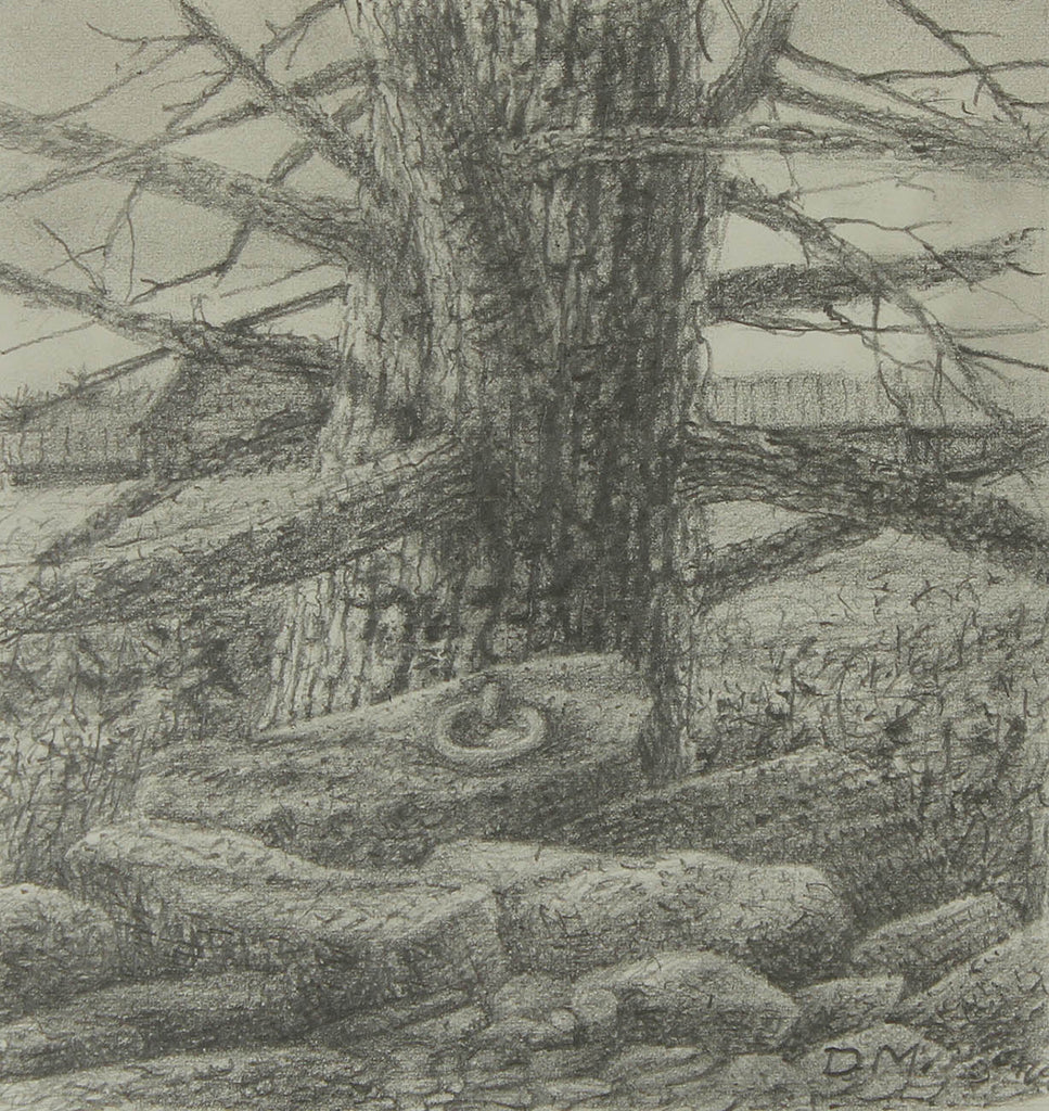 David McKay artwork 'Preliminary Drawing for The Anchor Tree' at Gallery78 Fredericton, New Brunswick