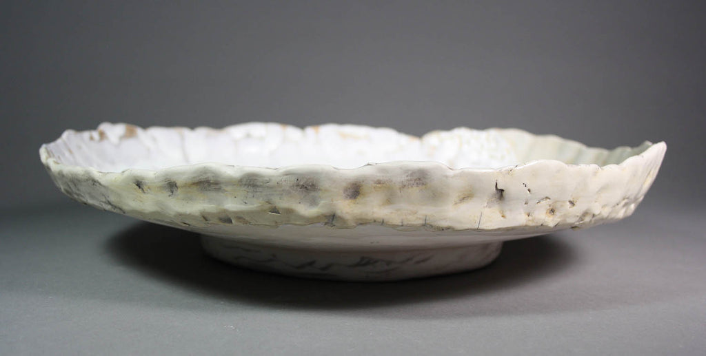 Heather Waugh Pitts artwork 'White Porcelain Plate with Lip' at Gallery78 Fredericton, New Brunswick