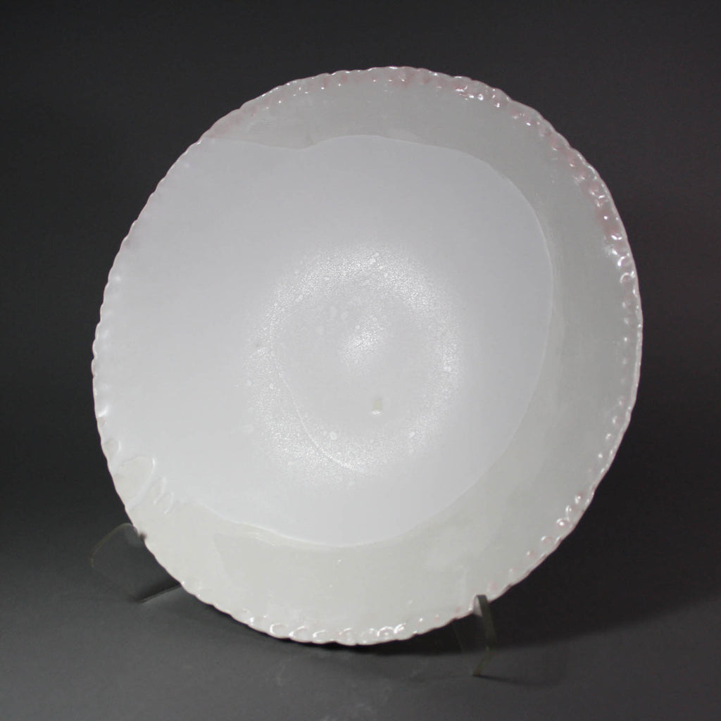 Heather Waugh Pitts artwork 'White Porcelain Plate with Pink' at Gallery78 Fredericton, New Brunswick