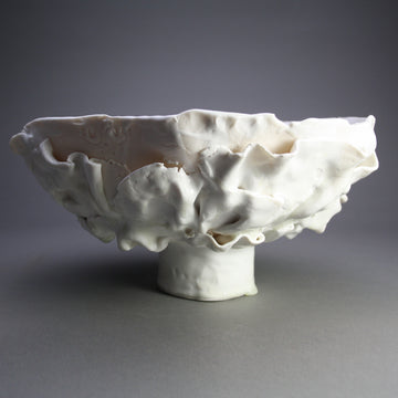 Heather Waugh Pitts artwork 'Seaweed Bowl: White Texture' at Gallery78 Fredericton, New Brunswick