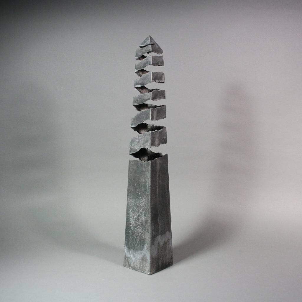 Peter Powning artwork 'Dark Obelisk' at Gallery78 Fredericton, New Brunswick