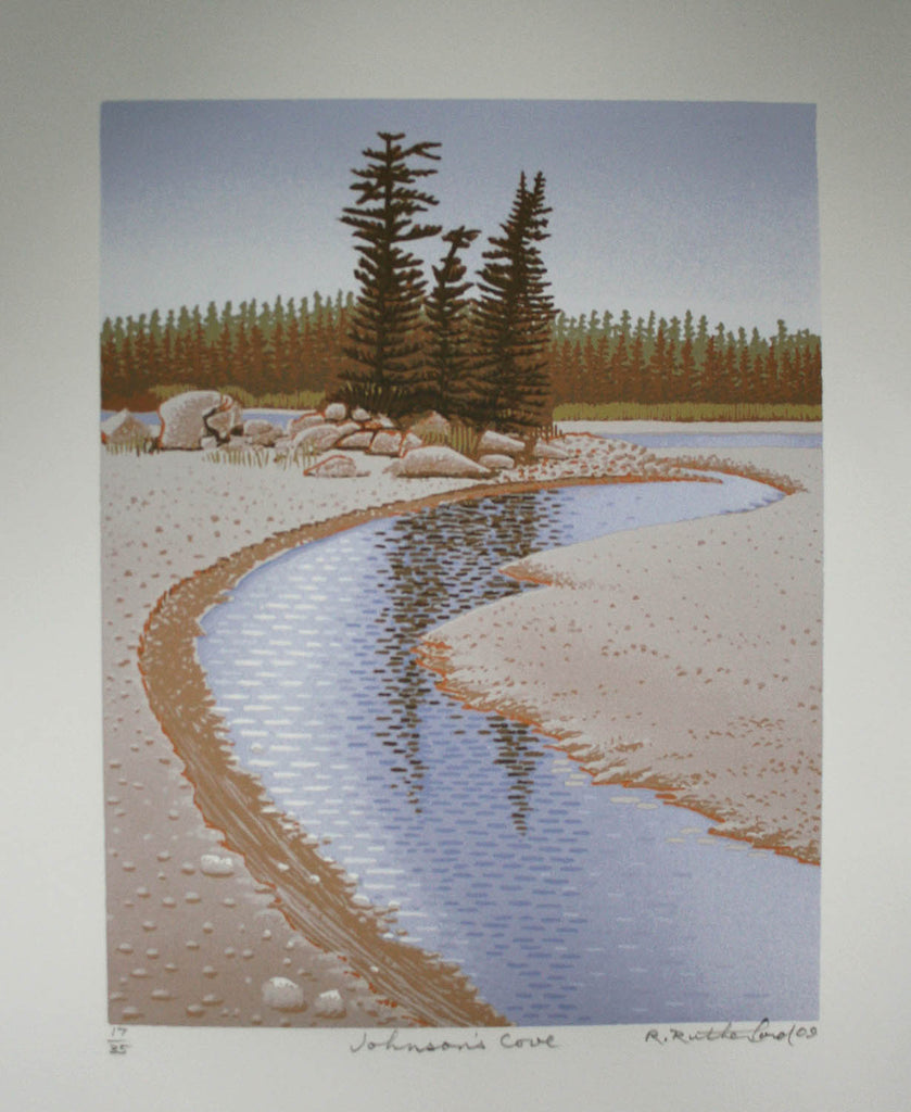 Robert Rutherford artwork 'Johnson's Cove' at Gallery78 Fredericton, New Brunswick